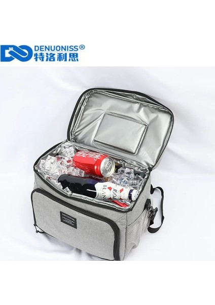 Mavi Stil Denuonıss Yeni Su Geçirmez Soğutucu Çanta Buzdolabı Termal Çanta Oxford 24 Can Büyük Kapasiteli Termos Çanta Taşınabilir Buzdolabı (Yurt Dışından) fırsatları