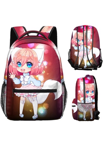 No.18 Stili Gacha Life Schoolbag Çocuk Erkek Kız Anime Karikatür Dizüstü Dizüstü Bilgisayar Çantası Ilköğretim ve Ortaokul Öğrencileri Sırt Çantası (Yurt Dışından) fiyatları
