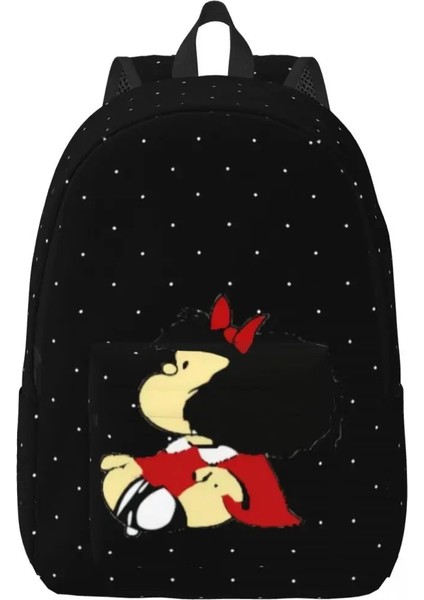 No.10 Stili 30X14X40CM Kawaii Karikatür Mafalda Dizüstü Sırt Çantası Erkek Kadın Moda Sırt Çantası Okul Üniversite Öğrencileri Için Çanta (Yurt Dışından)