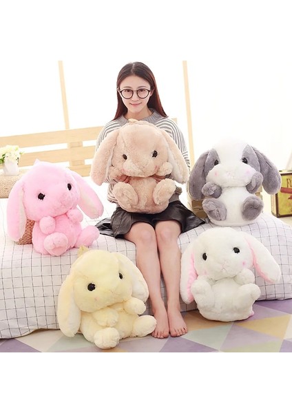 No.5 Tarzı Sevimli Tüylü Tavşan Peluş Bebek Sırt Çantası Dolması Çocuklar Hayvan Sırt Çantası Lolita Tavşan Peluş Bebek Çantası Uzun Kulak Tavşan Peluş Oyuncaklar (Yurt Dışından) indirimleri