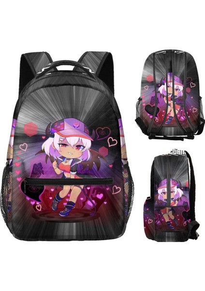 No.18 Stili Gacha Life Schoolbag Çocuk Erkek Kız Anime Karikatür Dizüstü Dizüstü Bilgisayar Çantası Ilköğretim ve Ortaokul Öğrencileri Sırt Çantası (Yurt Dışından) fırsatları