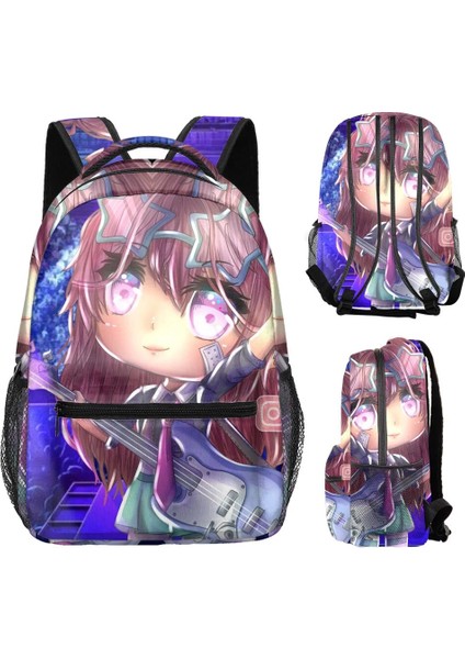 No.18 Stili Gacha Life Schoolbag Çocuk Erkek Kız Anime Karikatür Dizüstü Dizüstü Bilgisayar Çantası Ilköğretim ve Ortaokul Öğrencileri Sırt Çantası (Yurt Dışından) indirimleri