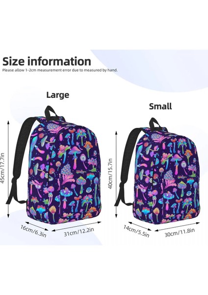 No.1 Stili 30X14X40CM Sihirli Mantarlar Dizüstü Sırt Çantası Erkek Kadın Rahat Sırt Çantası Üniversite Okul Öğrencileri Için Boho Çanta (Yurt Dışından) fırsatları