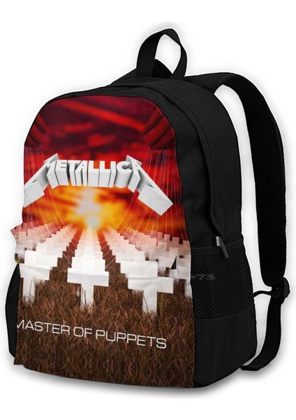 Sırt Çantası-Siyah Tarzı Tek Boyut Metalin Ustası Endikbud 3D Baskı Tasarım Sırt Çantası Günlük Çanta Affedilmeyen Kuklaların Ustası Başka Hiçbir Şey Önemli Değil Girin (Yurt Dışından)