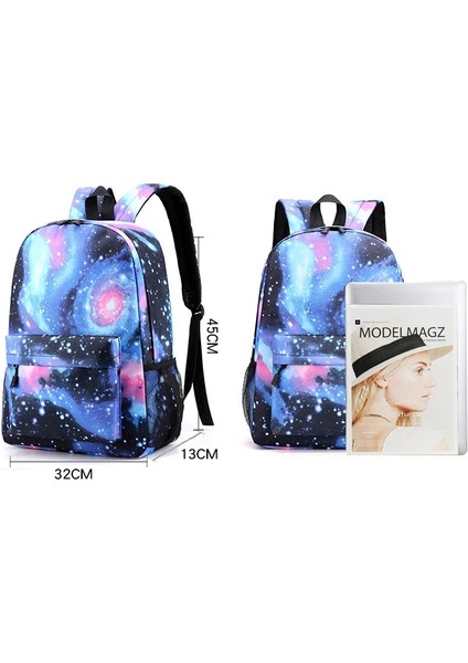 No.7 Tarzı 3 Adet Alacakaranlık Sırt Çantaları Öğrenciler Okul Çantaları Kalem Kutusu Omuz Çantaları Sırt Çantası Erkek Kız Okul Çantaları (Yurt Dışından) fiyatları