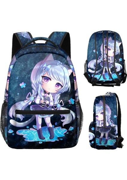 No.5 Tarzı Gacha Yaşam Kulübü Sırt Çantası Ilkokul ve Ortaokul Öğrencileri Erkek Kız Okul Çantası Okula Dönüş Anime Karikatür Dizüstü Sırt Çantası (Yurt Dışından)