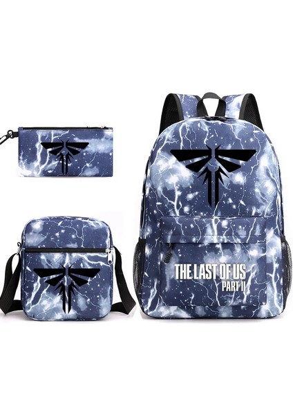 No.25 Tarzı 3 Adet Bize Son Bölüm 2 Sırt Çantaları Öğrenciler Okul Çantaları Kalem Kutusu Omuz Çantaları Sırt Çantası Erkek Kız Okul Çantaları (Yurt Dışından)