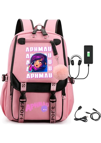 No.10 Stili Aphmau Anime Okul Çantası Erkek Kız Sırt Çantası Ilköğretim ve Ortaokul Öğrencileri Genç Oxford Su Geçirmez Okul Çantası Laptop Çantası (Yurt Dışından) indirimleri