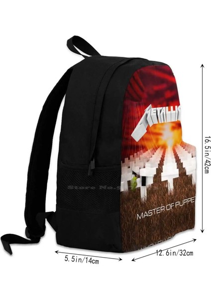 Sırt Çantası-Siyah Tarzı Tek Boyut Metalin Ustası Endikbud 3D Baskı Tasarım Sırt Çantası Günlük Çanta Affedilmeyen Kuklaların Ustası Başka Hiçbir Şey Önemli Değil Girin (Yurt Dışından) modelleri