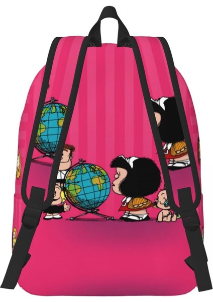 No.10 Stili 30X14X40CM Kawaii Karikatür Mafalda Dizüstü Sırt Çantası Erkek Kadın Moda Sırt Çantası Okul Üniversite Öğrencileri Için Çanta (Yurt Dışından) fırsatları