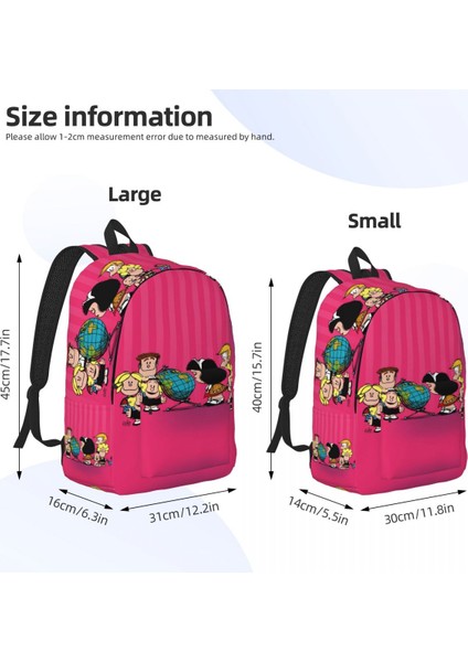 No.10 Stili 30X14X40CM Kawaii Karikatür Mafalda Dizüstü Sırt Çantası Erkek Kadın Moda Sırt Çantası Okul Üniversite Öğrencileri Için Çanta (Yurt Dışından) indirimleri