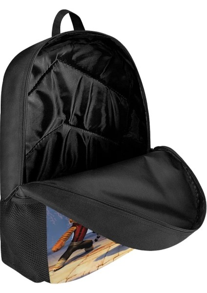 HTIC44C Tarzı 44X28X13CM Coloranimal Sevimli Panda Karakter Görüntü Serin Kung Fu Dövüş Filmi Çocuk Moda Okul Çantası Büyük Kapasiteli Kadın Sırt Çantası (Yurt Dışından) fırsatları