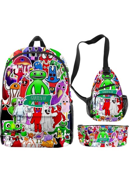 No.2 Tarzı Trendy Yenilik Komik Banban 3D Baskı ve Öğrenci Okul Çantaları Trendy Seyahat Dizüstü Sırt Çantası Göğüs Çantası Kalem Kutusu (Yurt Dışından) modelleri