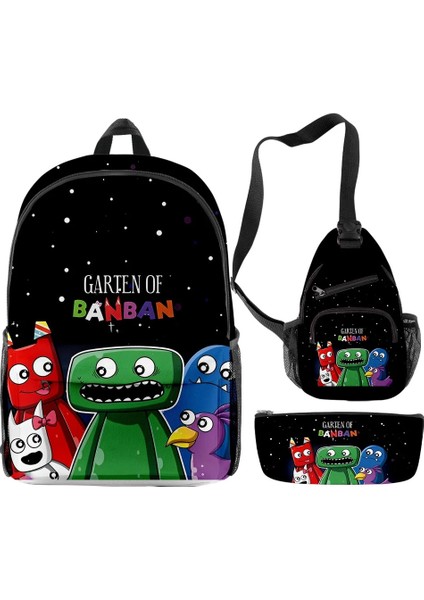 No.2 Tarzı Trendy Yenilik Komik Banban 3D Baskı ve Öğrenci Okul Çantaları Trendy Seyahat Dizüstü Sırt Çantası Göğüs Çantası Kalem Kutusu (Yurt Dışından) fırsatları