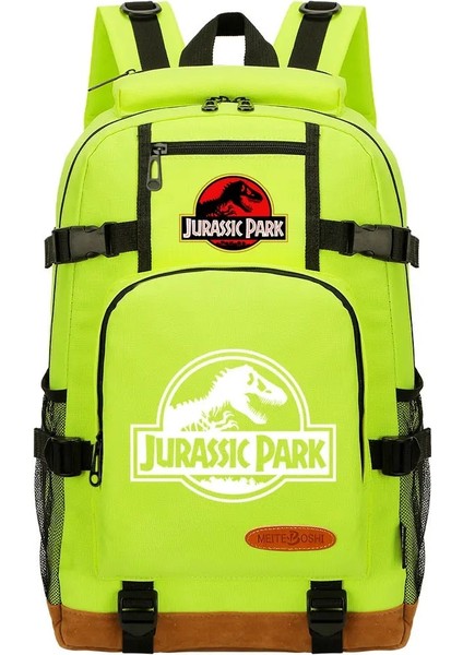 No.27 Tarzı 46CMX29CMX13CM Yeni Jurassic Dünya Parkı Erkek Kız Çocuklar Okul Kitap Çantaları Kadın Sırt Çantası Gençler Öğrenci Tuval Erkekler Dizüstü Seyahat Sırt Çantası (Yurt Dışından)