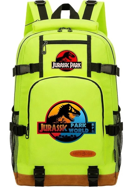 No.27 Tarzı 46CMX29CMX13CM Yeni Jurassic Dünya Parkı Erkek Kız Çocuklar Okul Kitap Çantaları Kadın Sırt Çantası Gençler Öğrenci Tuval Erkekler Dizüstü Seyahat Sırt Çantası (Yurt Dışından)