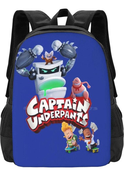 Sırt Çantası-Siyah Tarzı Tek Boyut Kaptan Külot Patron Mücadele Yeni Gelenler Unisex Çanta Öğrenci Çantası Sırt Çantası Kaptan Külot Film Animasyonlu Çocuk Çocuklar (Yurt Dışından)