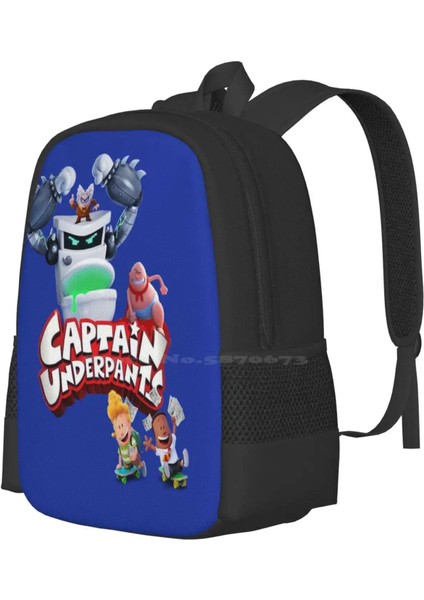 Sırt Çantası-Siyah Tarzı Tek Boyut Kaptan Külot Patron Mücadele Yeni Gelenler Unisex Çanta Öğrenci Çantası Sırt Çantası Kaptan Külot Film Animasyonlu Çocuk Çocuklar (Yurt Dışından) fiyatları