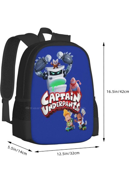 Sırt Çantası-Siyah Tarzı Tek Boyut Kaptan Külot Patron Mücadele Yeni Gelenler Unisex Çanta Öğrenci Çantası Sırt Çantası Kaptan Külot Film Animasyonlu Çocuk Çocuklar (Yurt Dışından) modelleri