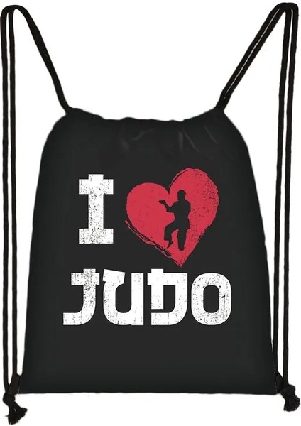 SKDRD14 Tarzı Serin Dövüş Tekvando Judo Seviyorum Ipli Çanta Erkek Kız Moda Saklama Torbaları Genç Sırt Çantası Adam Seyahat Sırt Çantası (Yurt Dışından) indirimleri
