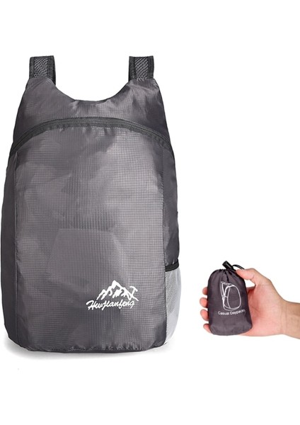 Gri Tarzı Seyahat Kampı Için Yürüyüş Sırt Çantası Suya Dayanıklı Hafif Katlanmış Sırt Çantası (Yurt Dışından) fiyatları