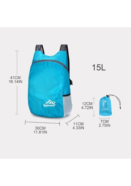 Gri Tarzı Seyahat Kampı Için Yürüyüş Sırt Çantası Suya Dayanıklı Hafif Katlanmış Sırt Çantası (Yurt Dışından) fırsatları