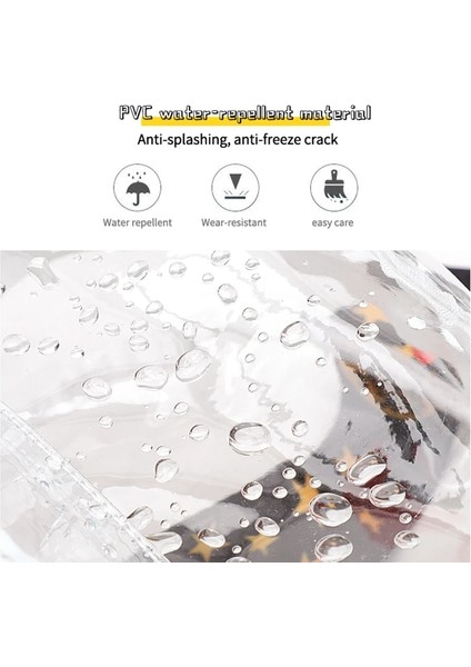 Beyaz Stil Kadın Sırt Çantası Şeffaf Pvc Çanta Kadın Moda Gizli Sakli Konusmalar Üniversite Öğrencileri Okul Çantaları Büyük Kapasiteli Sırt Çantası (Yurt Dışından)