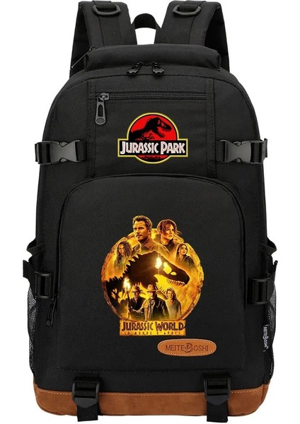 No.5 Tarzı 46CMX29CMX13CM Yeni Jurassic Dünya Parkı Erkek Kız Çocuklar Okul Kitap Çantaları Kadın Sırt Çantası Gençler Öğrenci Tuval Erkekler Dizüstü Seyahat Sırt Çantası (Yurt Dışından)