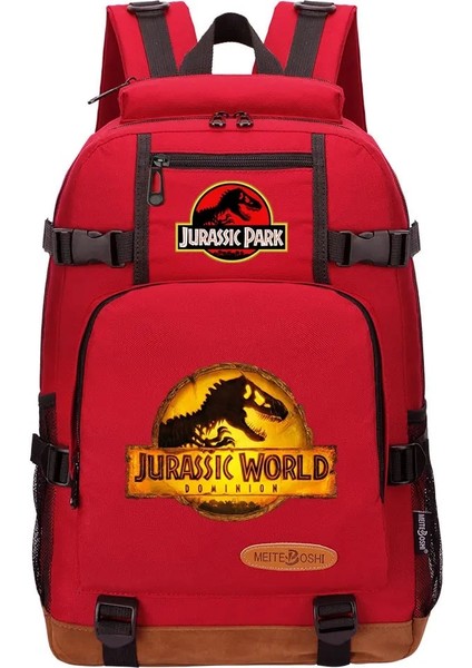No.5 Tarzı 46CMX29CMX13CM Yeni Jurassic Dünya Parkı Erkek Kız Çocuklar Okul Kitap Çantaları Kadın Sırt Çantası Gençler Öğrenci Tuval Erkekler Dizüstü Seyahat Sırt Çantası (Yurt Dışından)