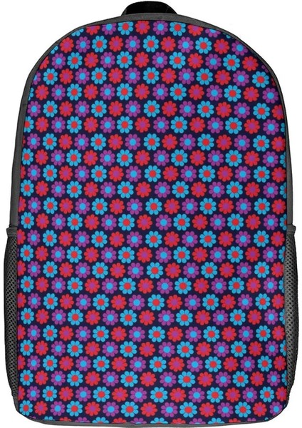 Stil-3 Stil 17 Inç Çiçek Güç Sırt Çantası Retro Tarzı Spor Sırt Çantaları Genç Yenilik Lise Çantaları Özel Büyük Sırt Çantası (Yurt Dışından)