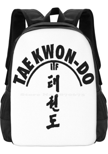 Sırt Çantası-Siyah Tarzı Tek Boyut Taekwondo Itf Çanta Sırt Çantası Erkekler Kadınlar Kızlar Için Teenage Fighters Tkd Taekwondo Dövüş Sanatları Wingtsun Kung Fu Itf Kick (Yurt Dışından)