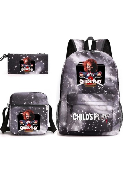 No.25 Tarzı Ld's Play Chucky Gizli Sakli Konusmalar Çocuklar Sırt Çantası Öğrenci Erkek Kız Okul Çantaları Omuzdan Askili Çanta Seti Günlük Sırt Çantaları Mochilas (Yurt Dışından)