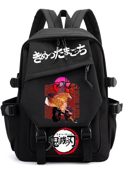 No.16 Stili Demon Slayer Nezuko Sırt Çantası Kimetsu No Yaiba Karikatür Anime Erkek Kız Schoolbag Ilköğretim Ortaokul Öğrencileri Okul Çantası (Yurt Dışından)