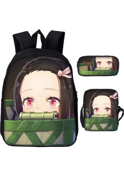 BB-327 Tarzı Iblis Avcısı Sırt Çantaları Okul Çantaları Kimetsu Hiçbir Yaiba Erkek Kız Genç Öğrenciler Cosplay Anime Karikatür Dizüstü Spor Seyahat Çantaları (Yurt Dışından) fırsatları