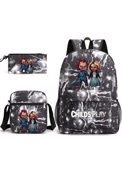 No.20 Tarzı Ld's Play Chucky Gizli Sakli Konusmalar Çocuklar Sırt Çantası Öğrenci Erkek Kız Okul Çantaları Omuzdan Askili Çanta Seti Günlük Sırt Çantaları Mochilas (Yurt Dışından)