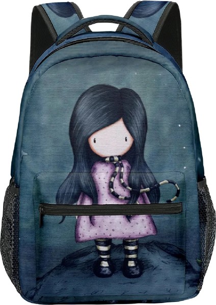 No.9 Stili Popüler Yenilik Trendy Santoro Gorjuool Çanta Erkek Kız Seyahat Çantaları 3D Baskı Oxford Su Geçirmez Dizüstü Omuz Sırt Çantaları (Yurt Dışından) fiyatları