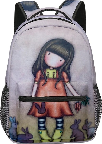 No.9 Stili Popüler Yenilik Trendy Santoro Gorjuool Çanta Erkek Kız Seyahat Çantaları 3D Baskı Oxford Su Geçirmez Dizüstü Omuz Sırt Çantaları (Yurt Dışından) modelleri