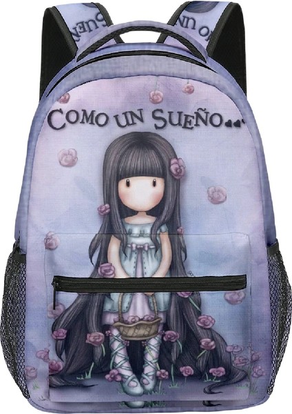 No.9 Stili Popüler Yenilik Trendy Santoro Gorjuool Çanta Erkek Kız Seyahat Çantaları 3D Baskı Oxford Su Geçirmez Dizüstü Omuz Sırt Çantaları (Yurt Dışından) fırsatları