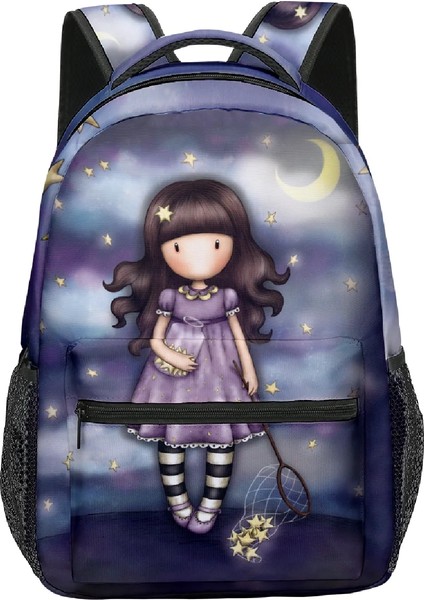 No.9 Stili Popüler Yenilik Trendy Santoro Gorjuool Çanta Erkek Kız Seyahat Çantaları 3D Baskı Oxford Su Geçirmez Dizüstü Omuz Sırt Çantaları (Yurt Dışından) indirimleri