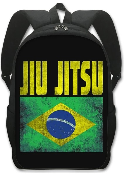 D16ROUSHU04CW Tarzı Jiu-Jitsu Brezilyalı Dövüş Sanatları Sırt Çantası Kadın Erkek Okul Çantaları Dövüş Sanatları Sırt Çantası Öğrenci Sırt Çantası Dizüstü Sırt Çantaları Hediye (Yurt Dışından)