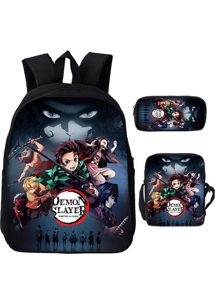 BB-369 Tarzı Iblis Avcısı Sırt Çantaları Okul Çantaları Kimetsu Hiçbir Yaiba Erkek Kız Genç Öğrenciler Cosplay Anime Karikatür Dizüstü Spor Seyahat Çantaları (Yurt Dışından) fiyatları
