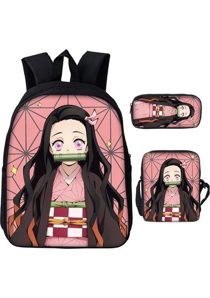 BB-369 Tarzı Iblis Avcısı Sırt Çantaları Okul Çantaları Kimetsu Hiçbir Yaiba Erkek Kız Genç Öğrenciler Cosplay Anime Karikatür Dizüstü Spor Seyahat Çantaları (Yurt Dışından) modelleri