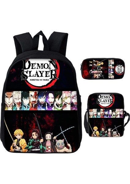BB-369 Tarzı Iblis Avcısı Sırt Çantaları Okul Çantaları Kimetsu Hiçbir Yaiba Erkek Kız Genç Öğrenciler Cosplay Anime Karikatür Dizüstü Spor Seyahat Çantaları (Yurt Dışından) indirimleri