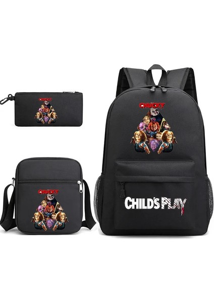 No.27 Tarzı Ld's Play Chucky Gizli Sakli Konusmalar Çocuklar Sırt Çantası Öğrenci Erkek Kız Okul Çantaları Omuzdan Askili Çanta Seti Günlük Sırt Çantaları Mochilas (Yurt Dışından)