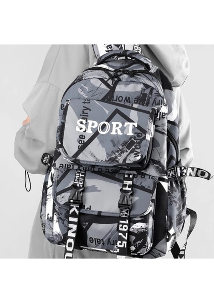 Mavi Stil 33X19X49CM Genç Öğrenci Sırt Çantası Orta Okul Çantası 16 Inç Dizüstü Bilgisayar Su Geçirmez Sırt Çantası Erkek ve Kız Çantaları Için Uygun (Yurt Dışından) modelleri