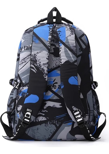 Mavi Stil 33X19X49CM Genç Öğrenci Sırt Çantası Orta Okul Çantası 16 Inç Dizüstü Bilgisayar Su Geçirmez Sırt Çantası Erkek ve Kız Çantaları Için Uygun (Yurt Dışından) indirimleri