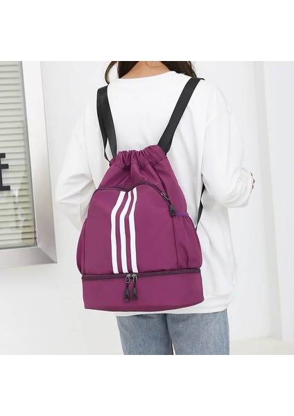 Gri Tarzı Ipli Cep Ayakkabı Çantaları Spor Salonu Spor Çantası Erkekler Için Basketbol Sırt Çantası Tırmanma Ayakkabı Cebi Kamp Kadın Seyahat Sırt Çantası (Yurt Dışından) modelleri