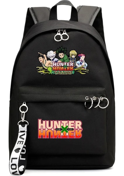 No.21 Stili Anime Hunter Hunter Sırt Çantası Erkek Kız Okul Çantası Packsack Zip Sırt Çantası Omuzlar Moda Laptop Çantası Genç Öğrenci Sırt Çantası Hediye (Yurt Dışından)