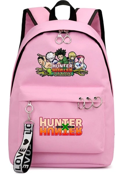 No.21 Stili Anime Hunter Hunter Sırt Çantası Erkek Kız Okul Çantası Packsack Zip Sırt Çantası Omuzlar Moda Laptop Çantası Genç Öğrenci Sırt Çantası Hediye (Yurt Dışından)