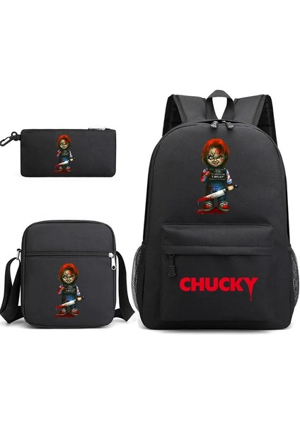 No.9 Stili Ld's Play Chucky Gizli Sakli Konusmalar Çocuklar Sırt Çantası Öğrenci Erkek Kız Okul Çantaları Omuzdan Askili Çanta Seti Günlük Sırt Çantaları Mochilas (Yurt Dışından)